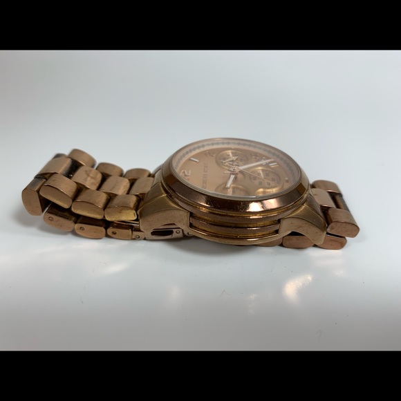 Michael Kors Rose Gold MK5128 Wrist Watch Women - Picture 4 of 7